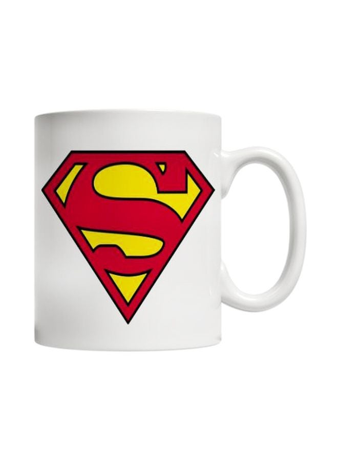 PH Superman Logo Printed Mug White/Red/Yellow 