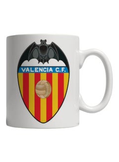p.h Valencia C.F. Printed Ceramic Mug White/Black/Red 
