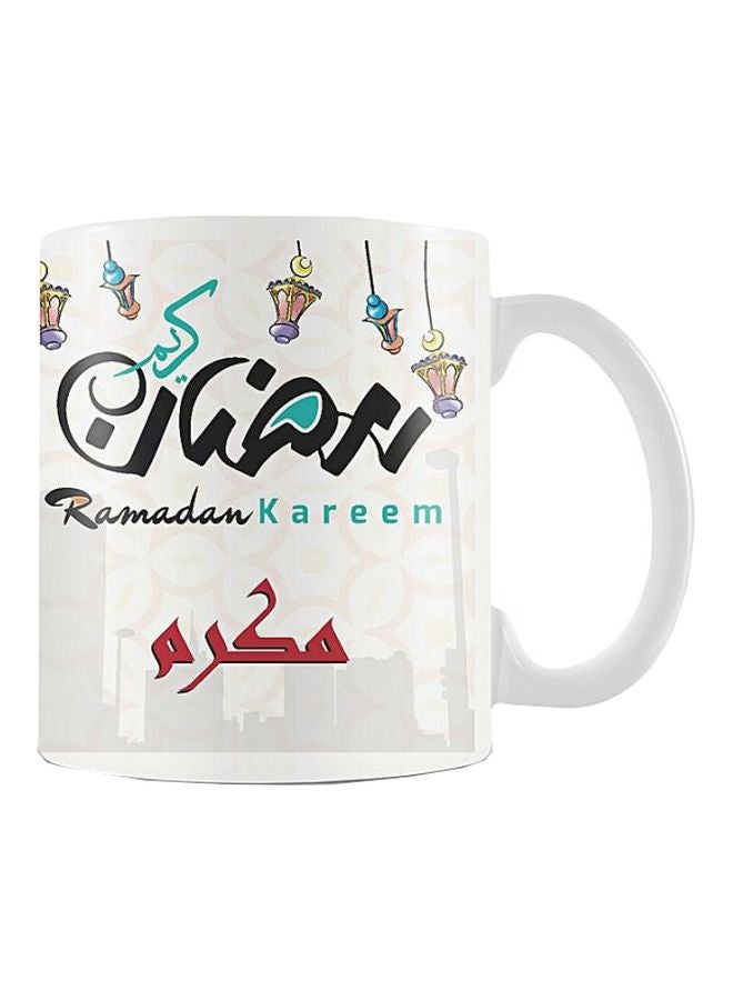 Printhouse Ramadan Kareem Printed Mug White/Black/Blue