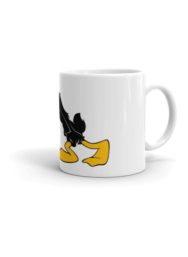 Daffy Duck Printed Mug White/Black/Yellow - Image 2