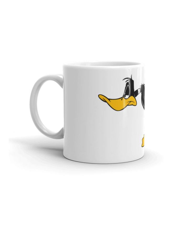 Daffy Duck Printed Mug White/Black/Yellow - Image 3
