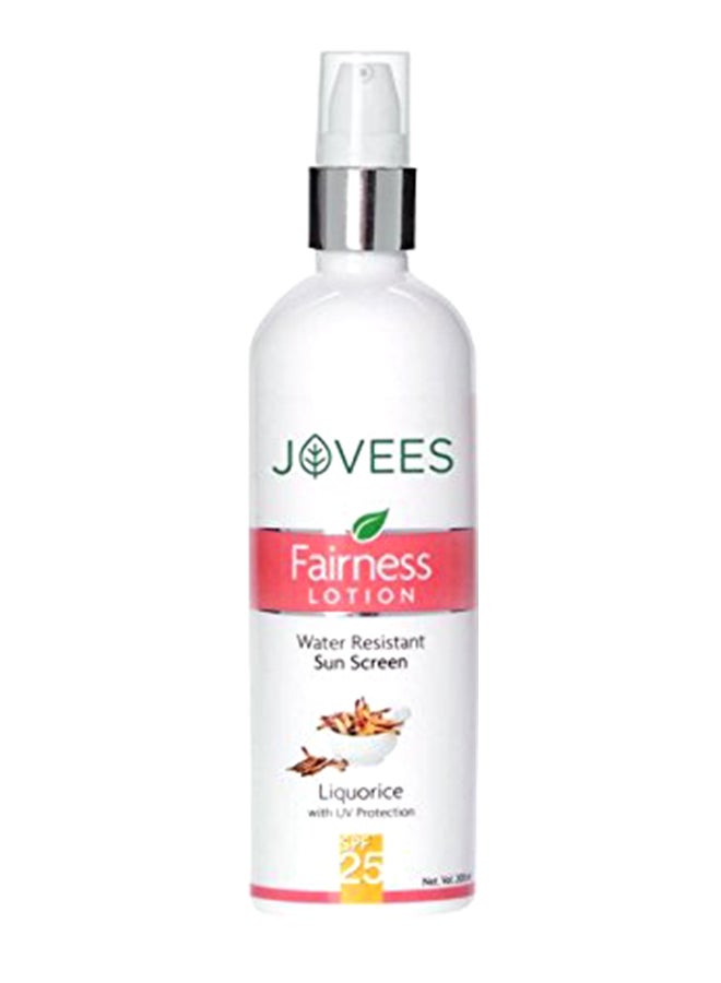 Water Resistant Sun Screen Fairness Lotion SPF 25 100ml