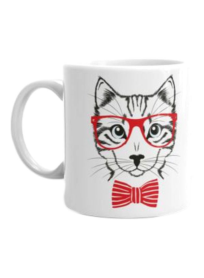 Mug Queen Printed Ceramic Mug White/Red/Black 