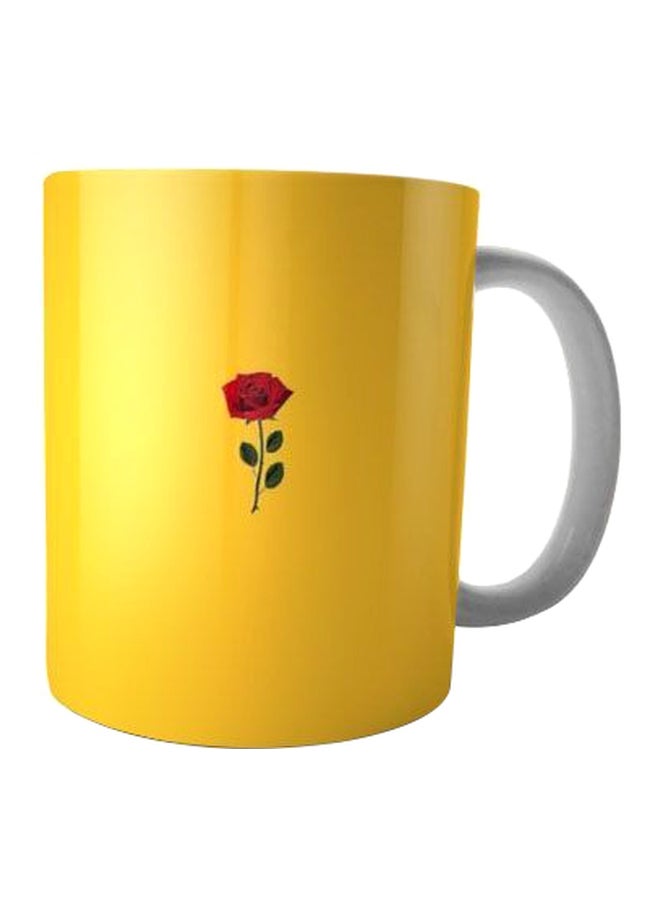 Fast Print Printed Ceramic Mug Yellow/Red/Green