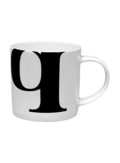 p.h Printed Ceramic Coffee Mug White/Black 