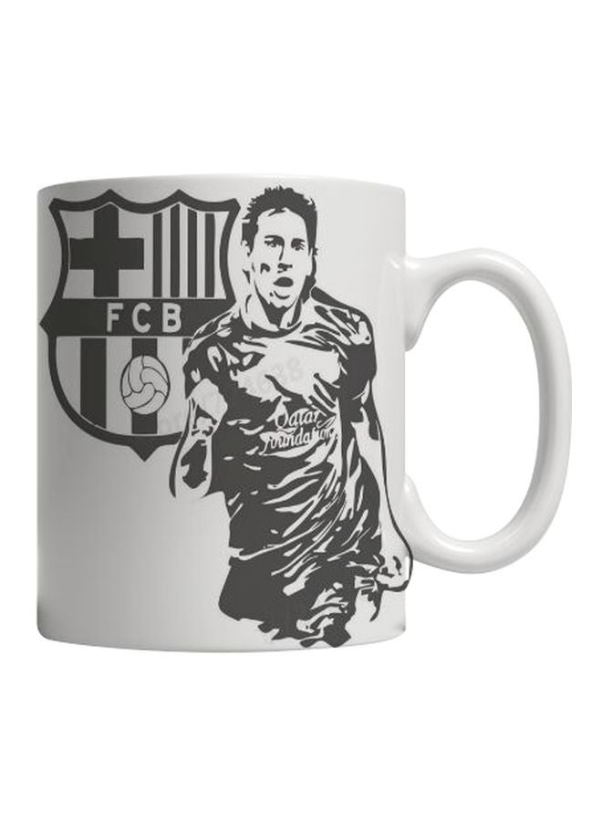 PH Lionel Messi Logo Printed Mug White/Black 