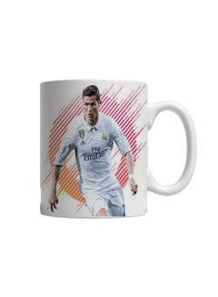 p.h Ronaldo Star Logo Printed Mug White/Pink/Orange 