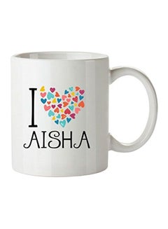 I Love Aisha Printed Mug White/Black/Pink - v1566998279/N29467601A_1