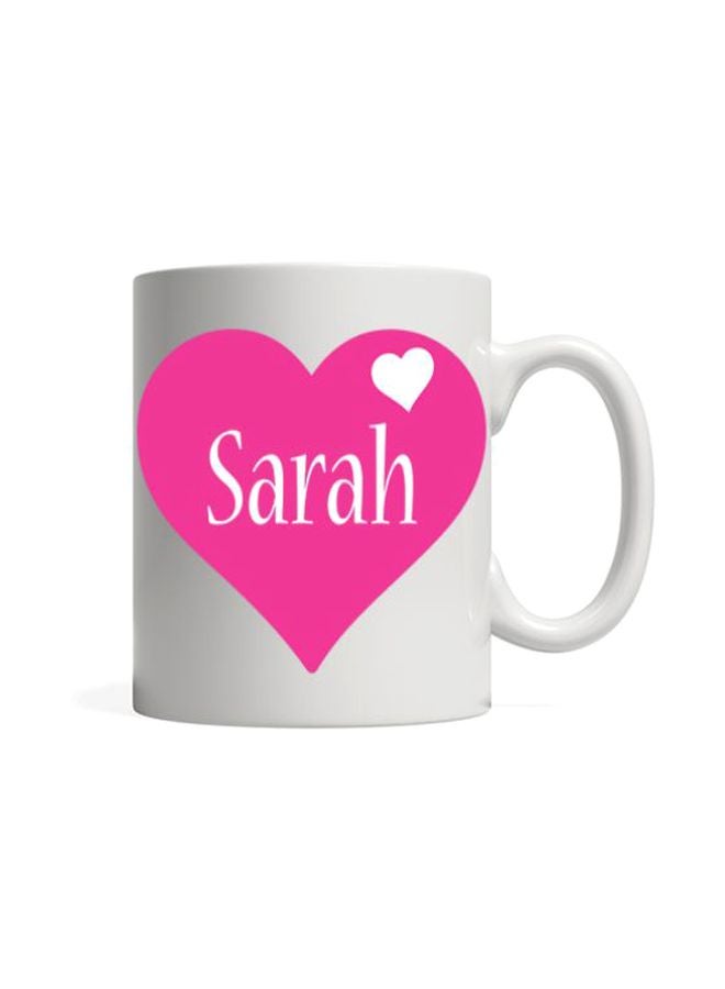 PH Sarah Printed Mug White/Pink 