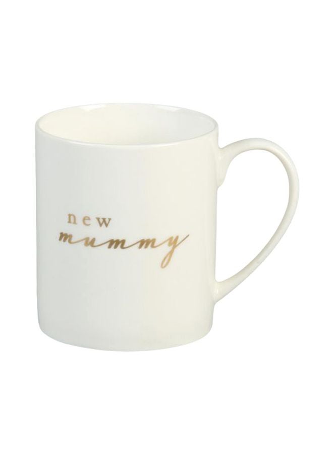 PH New Mummy Printed Mug White/Gold 