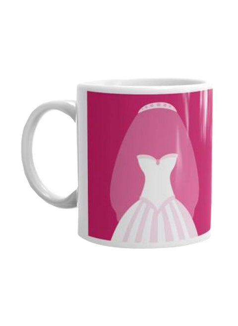 The Bride To Be Printed Mug White/Pink