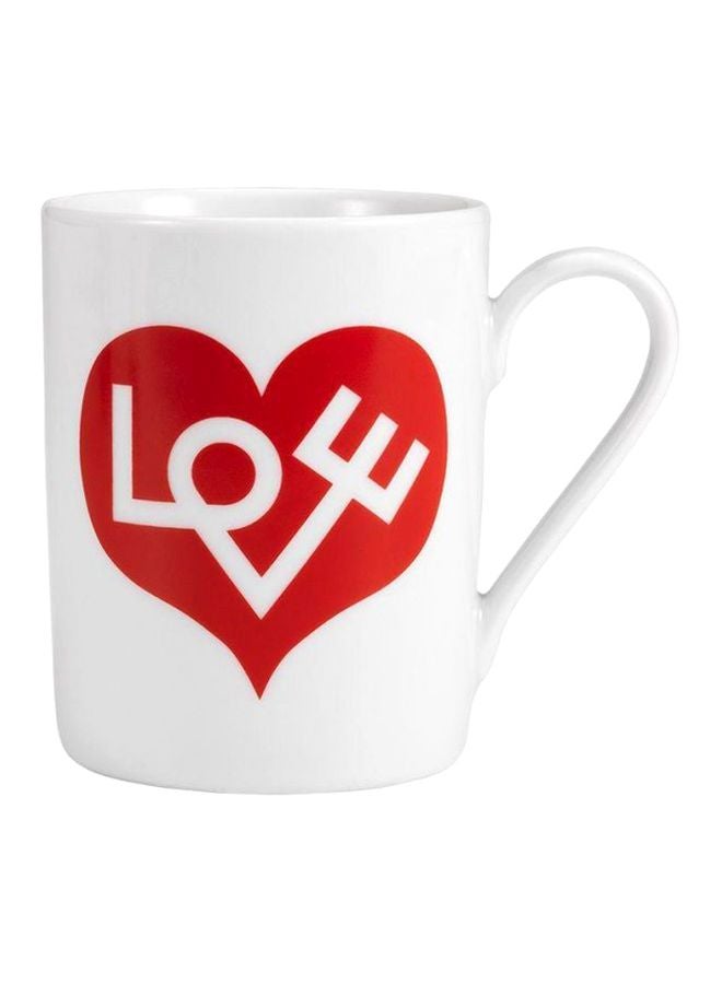 PH Love Printed Mug White/Red 