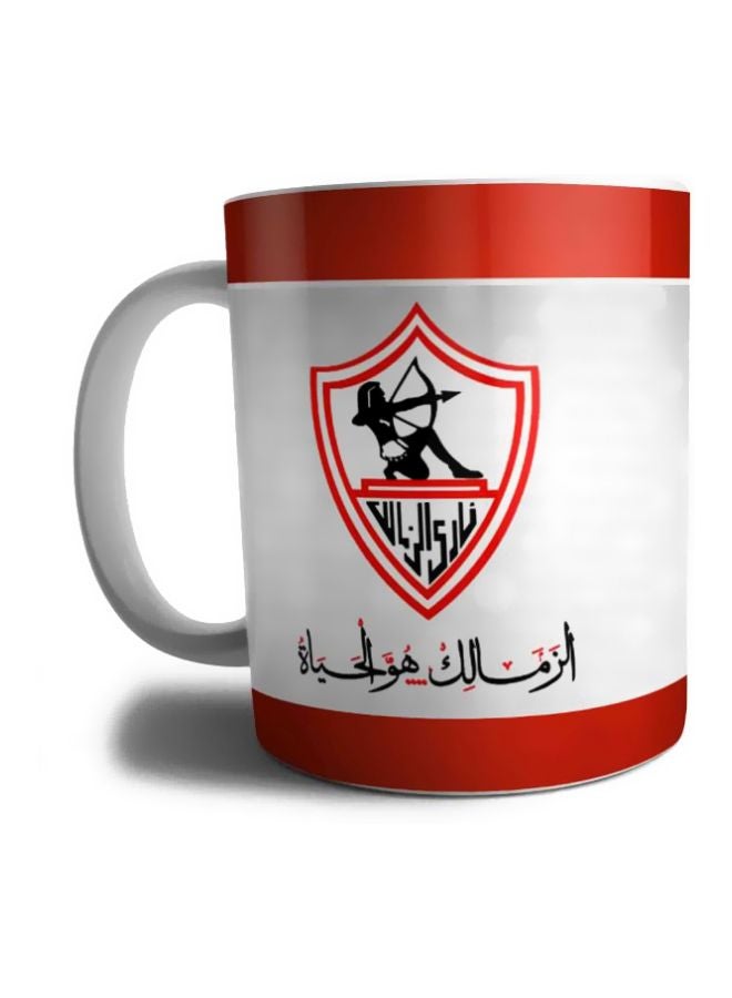 ويب أفندي مج من السيراميك بطبعة أبيض/أحمر/أسود Standard - Image 2