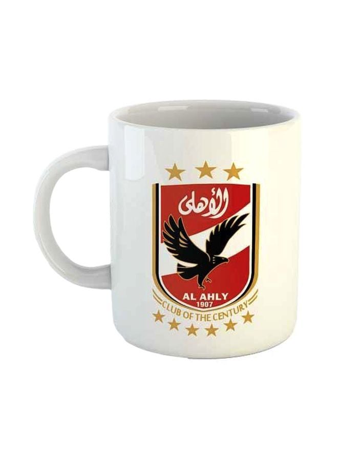 design print Printed Ceramic Mug White/Red/Black