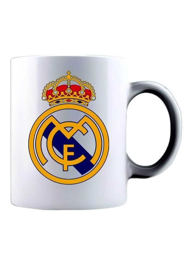 Creative Cut Real Madrid Logo Printed Mug White/Red/Blue 
