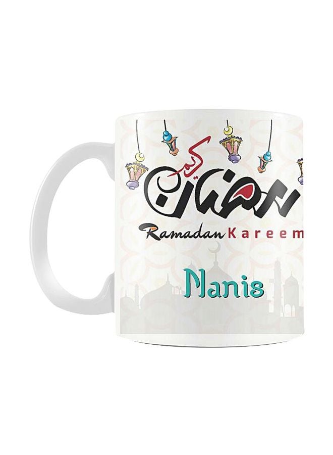 Printhouse Ramadan Kareem Nanis Printed Mug White/Black/Red