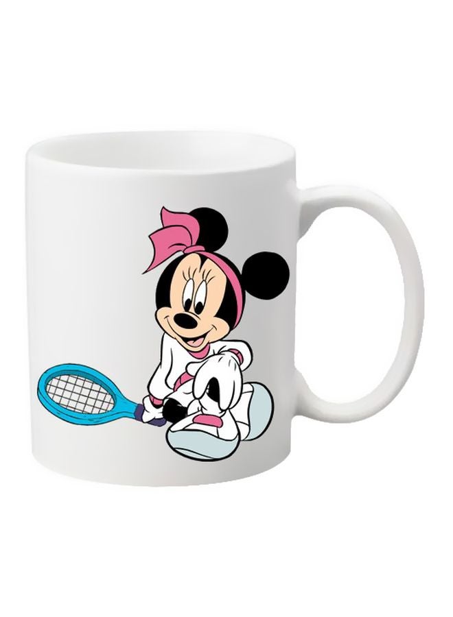 Printed Ceramic Mug White/Black/Pink
