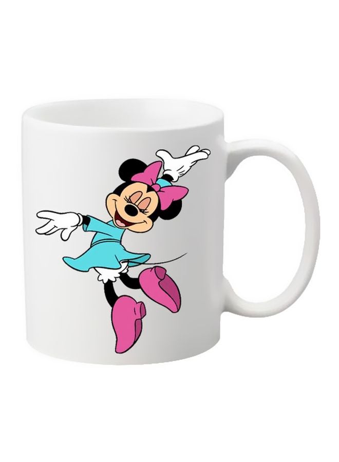 Cartoon Printed Mug White/Blue/Pink