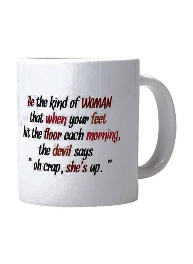 PH Quote Printed Mug White/Red/Black 
