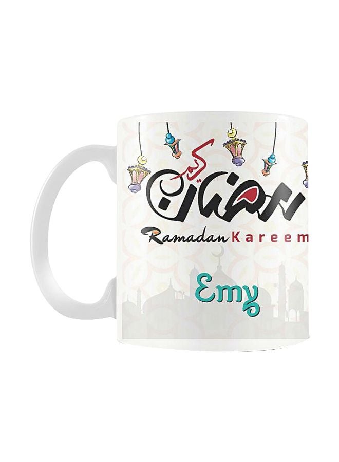 Printhouse Ramadan Kareem Printed Mug White/Black/Red