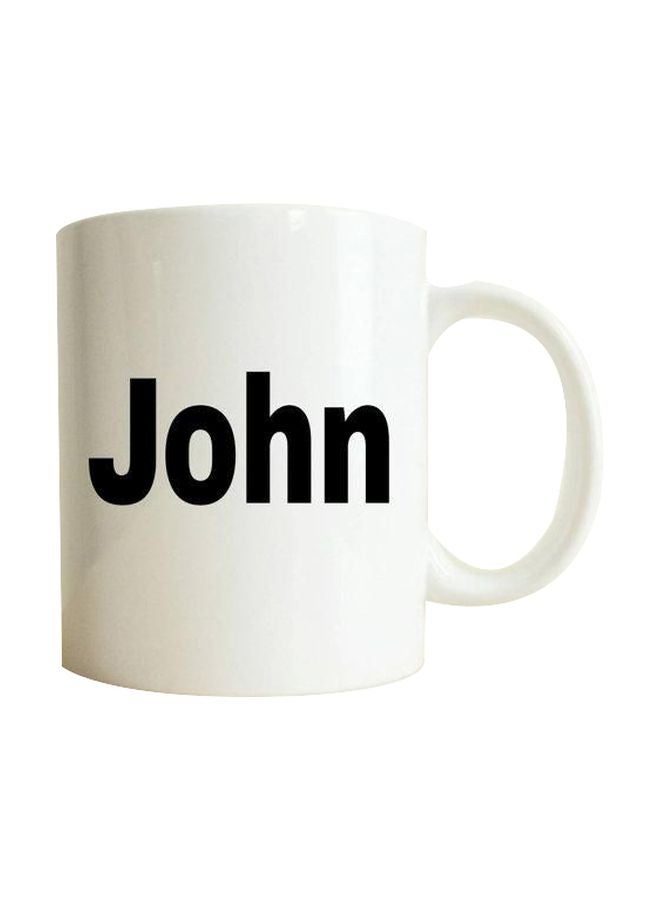 PH John Printed Mug White/Black 