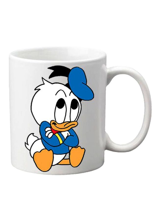 Donald Duck Printed Mug White/Blue/Yellow