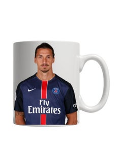 p.h Ibrahimovic Printed Mug White/Blue/Beige 