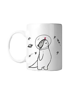 Penguin Printed Mug White