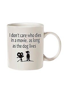 p.h Ceramic Printed Coffee Mug Beige/Black 