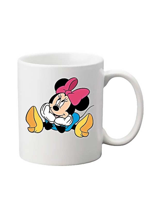 Cartoon Printed Mug White/Pink/Yellow