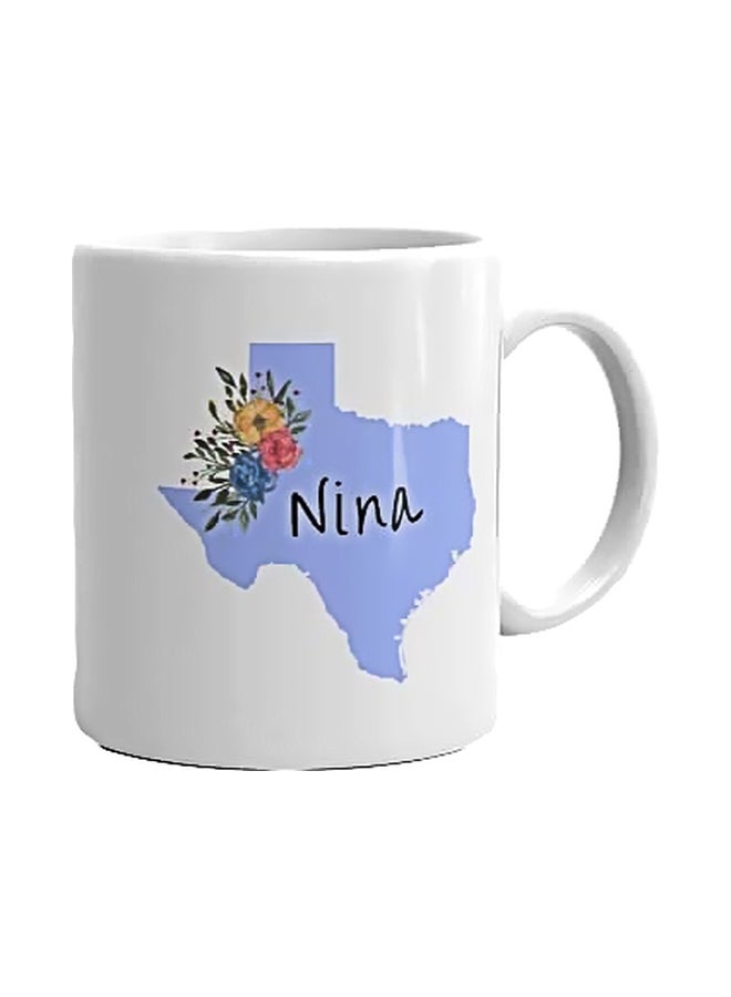 PH Nina Printed Mug White/Blue 