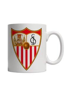 p.h Printed Ceramic Mug White/Red/Black 