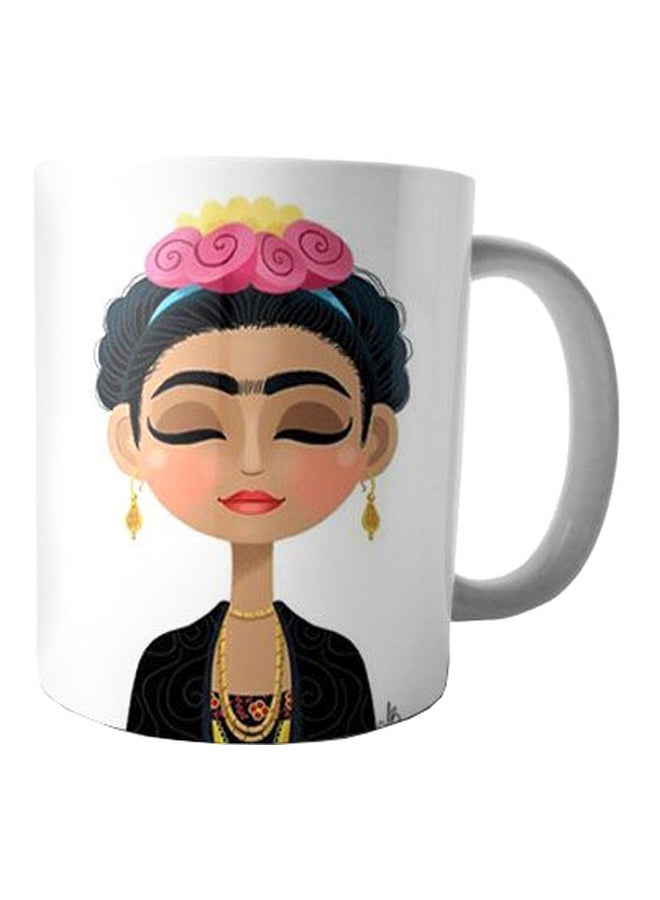 Fast Print Printed Ceramic Coffee Mug Black/Pink/Yellow Standard