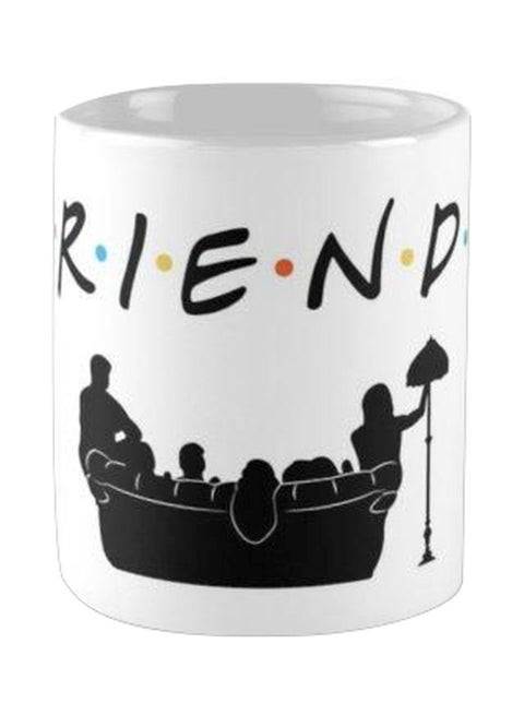 Friends Printed Mug White/Black/Red