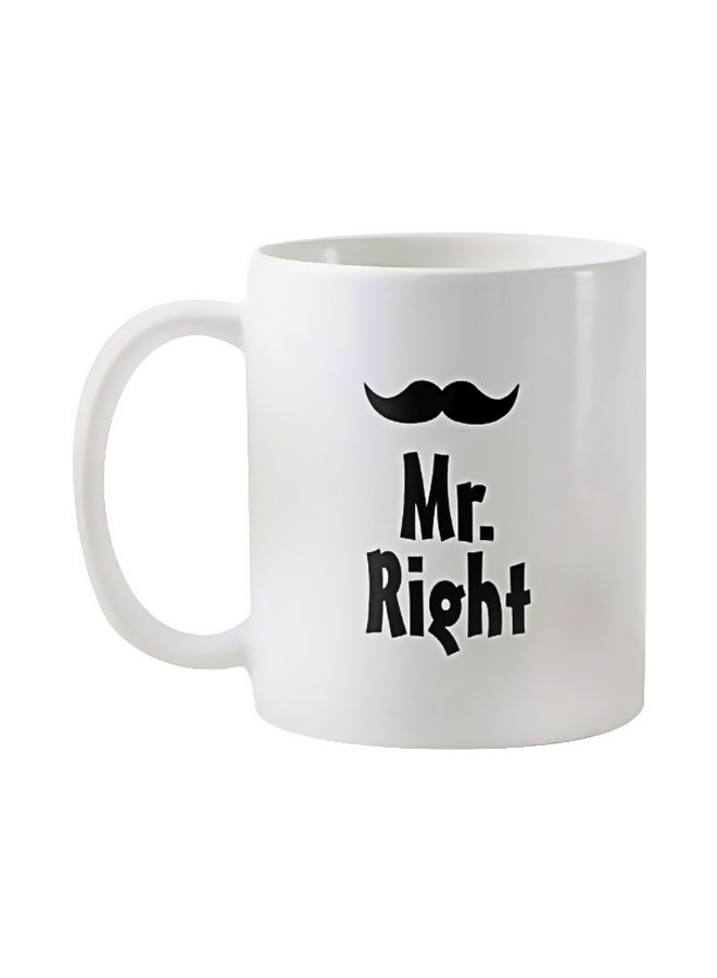 INKyt Mr Right Printed Mug Black/White Standard  - Image 1