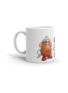 Generic Mr And Mrs Potato Head Printed Ceramic Mug White/Brown  - Image 2
