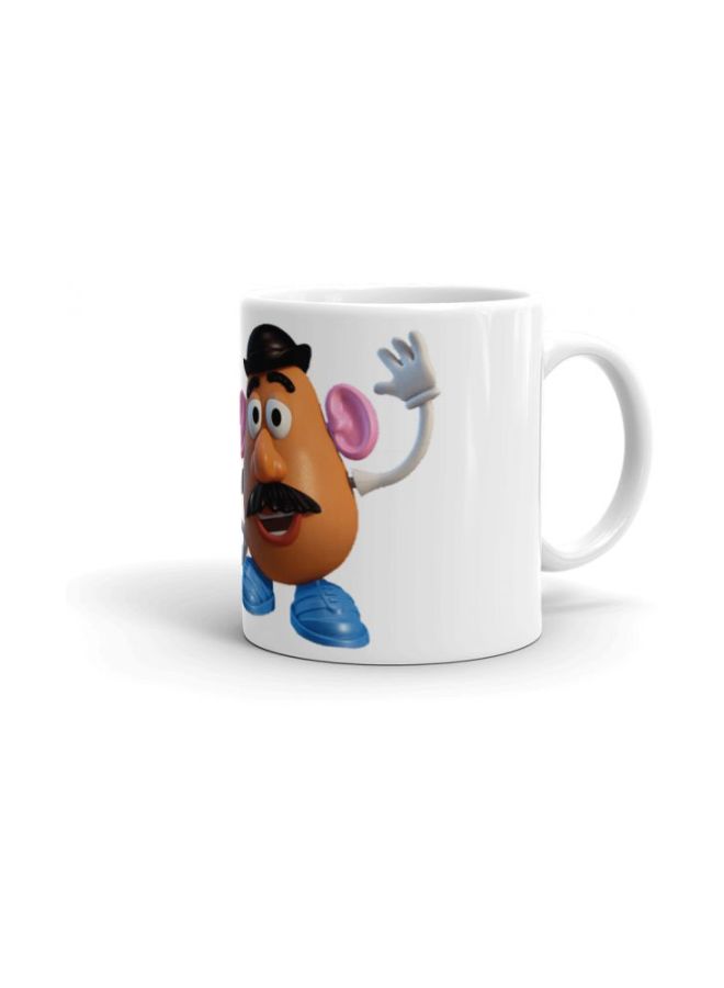 Mr And Mrs Potato Head Printed Ceramic Mug White/Brown  - Image 3