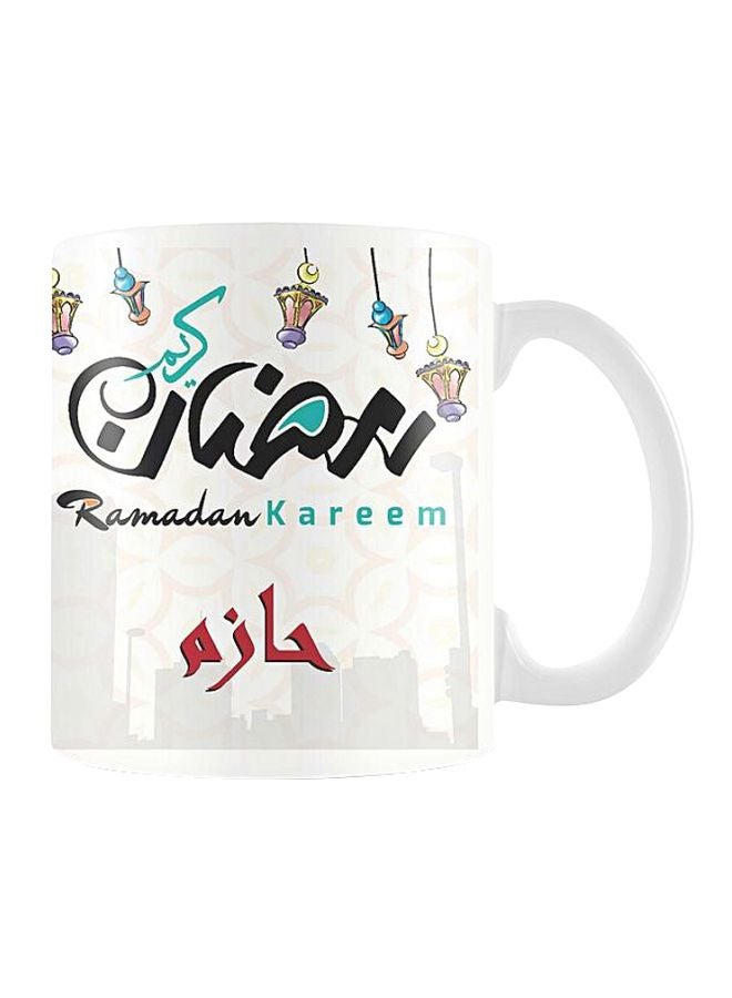 برينت هاوس مج بطبعة عن شهر رمضان أبيض/أزرق/أحمر