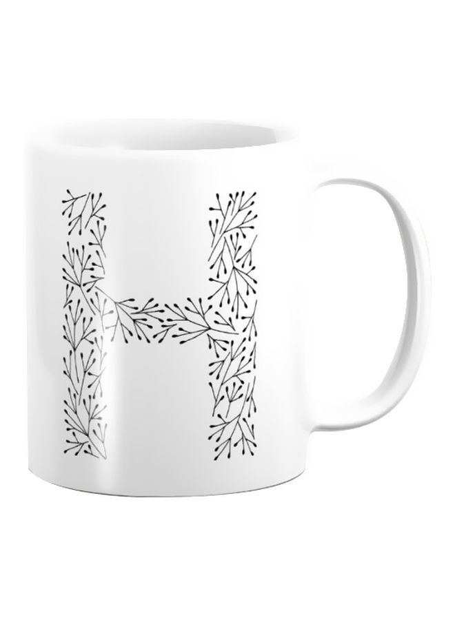 برينت هاوس مج مطبوع أبيض/ أسود