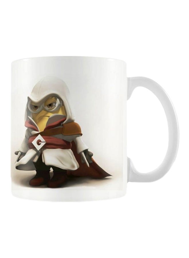 Printhouse - Printed Ceramic Mug White/Yellow/Brown - Image 1