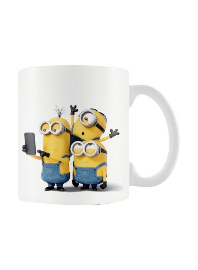 برينت هاوس مج مطبوع بشخصيات المينيونز الكرتونية أبيض/أزرق/أصفر Standard