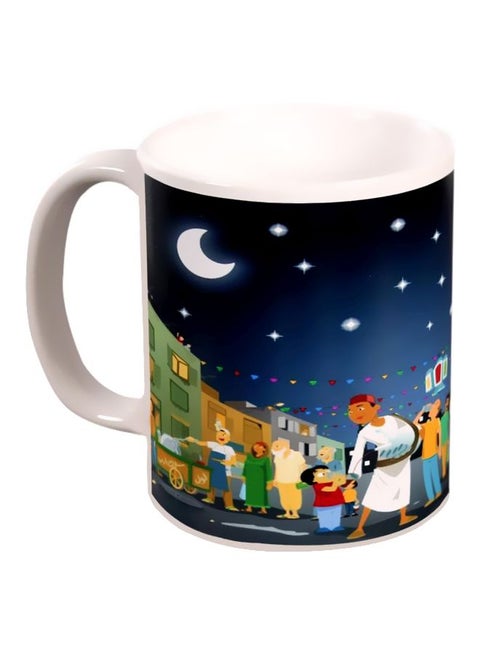 Ramadan Kareem Printed Mug Blue/White/Green