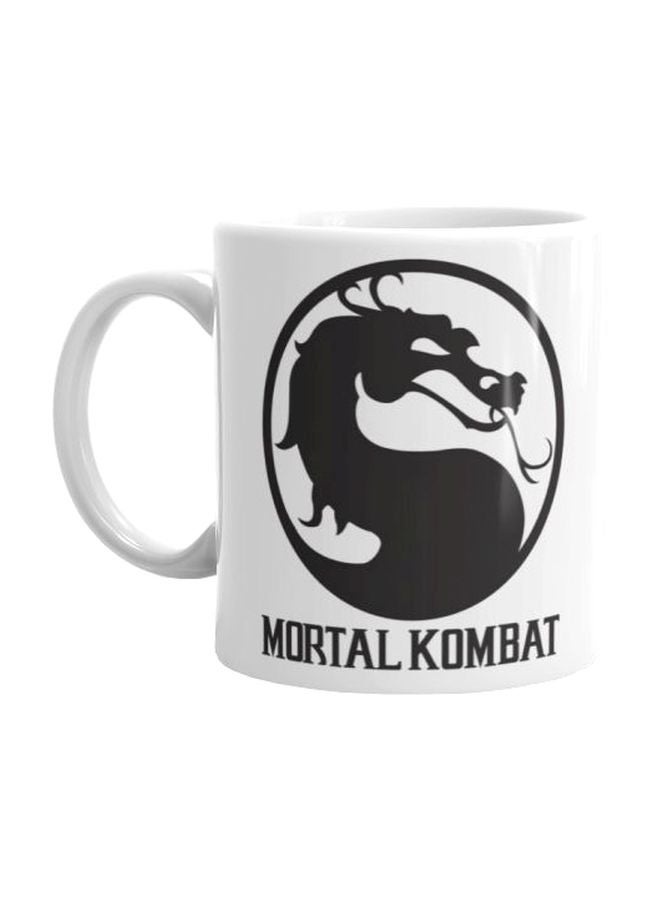 مج بطبعة لعبة الفيديو "Mortal Kombat" أبيض/ أسود - v1566999383/N29468467A_1