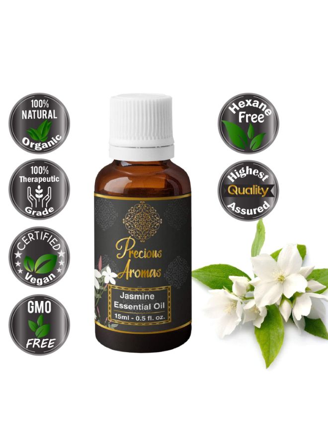 Precious Aromas Jasmine Natural Essential Oil 15ml  - Image 2