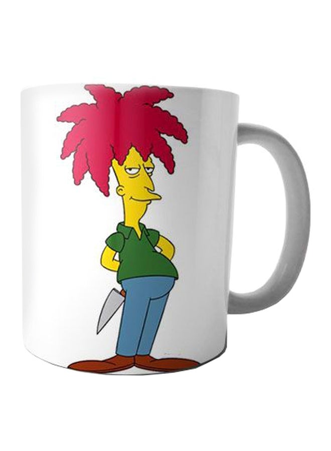 فاست برينت مج من السيراميك بطبعة أبيض/أحمر/أخضر