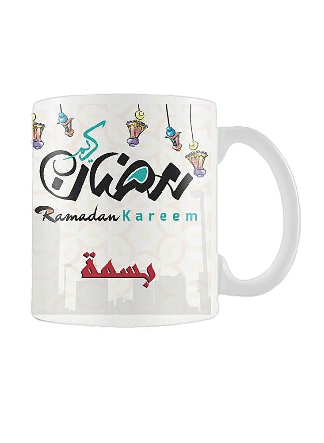 برينت هاوس مج بطبعة عن شهر رمضان أبيض / أسود / أزرق