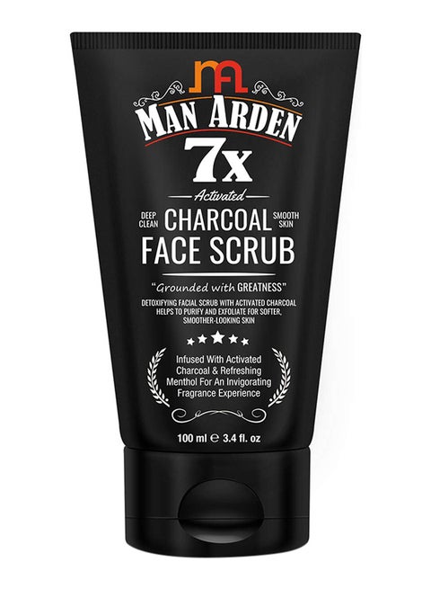 7X Activated Charcoal Face Scrub 100ml