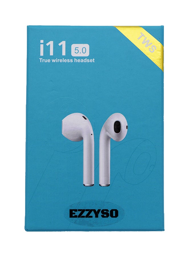 إيزي سو سماعة أذن ستيريو لاسلكية مزدوجة داخلية تعمل بخاصية البلوتوث مع علبة للتخزين أبيض - Image 4