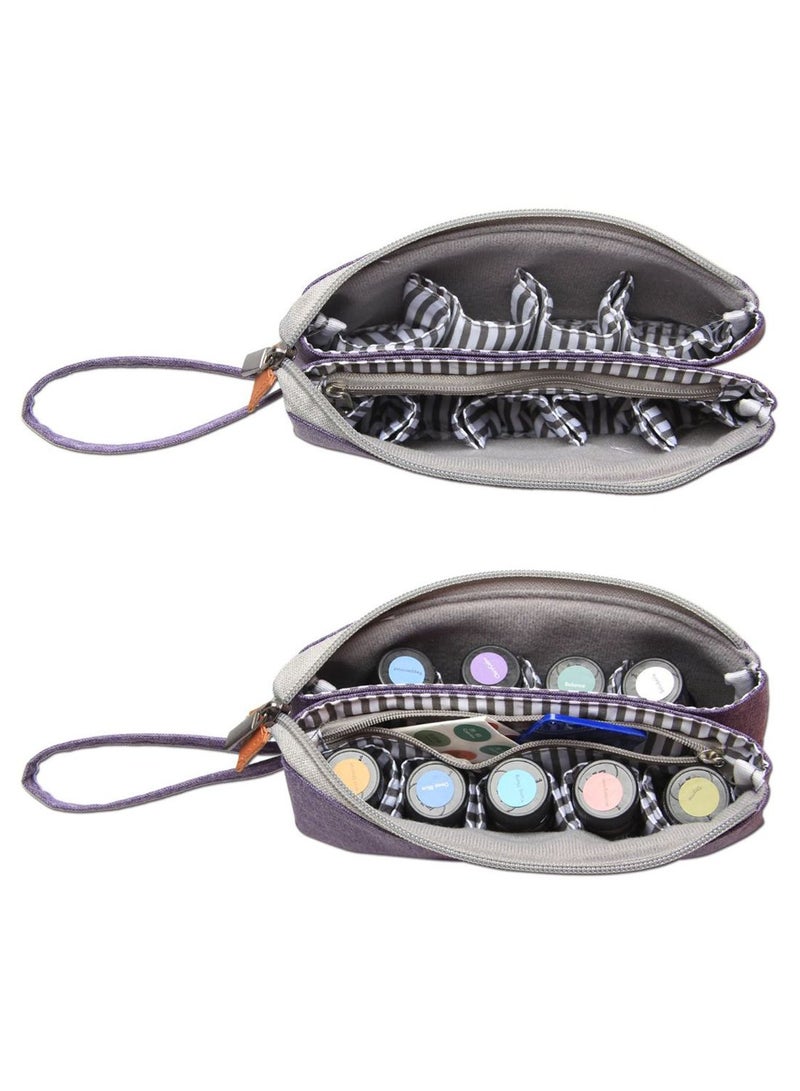 LUXJA Portable Essential Oil Carrying Bag Purple - Image 2