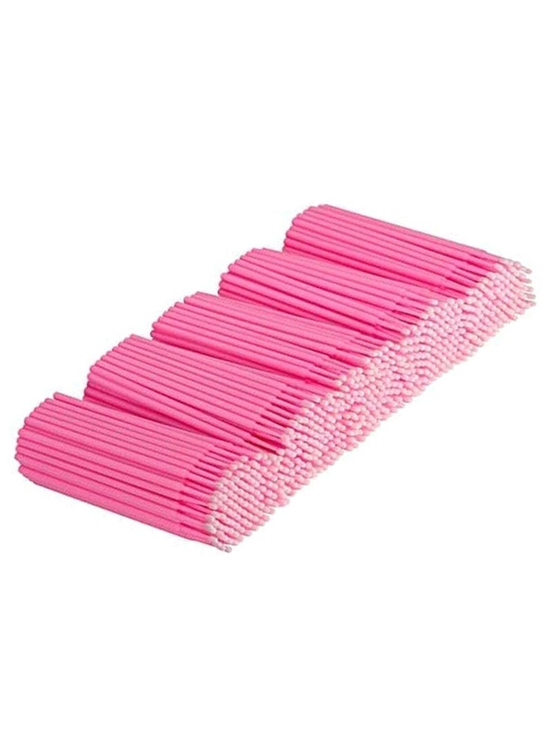 Cuttte 500-Piece Disposable Micro Applicator Brush Set Pink - Image 1
